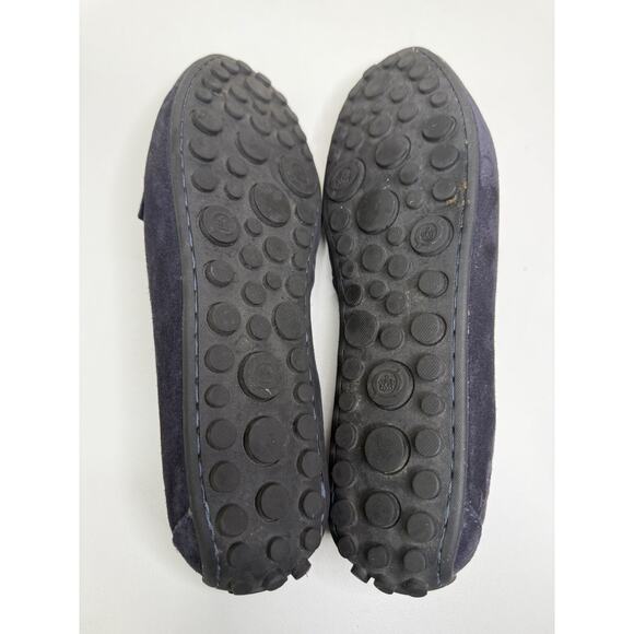 Born Kasa Driving Loafers Womens 11 M Navy Blue Suede Slip On Moccasin Flats - Picture 8 of 11